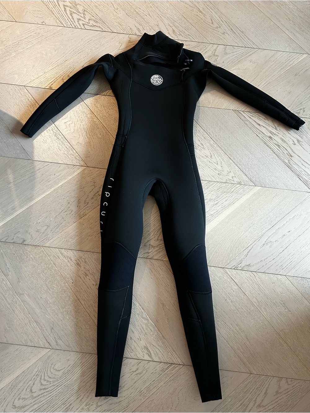 Rip Curl Black Full-Body Wetsuit with Chest Zip
